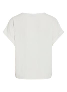 Top Vila Vijosa beige para mujer