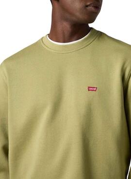 Sudadera Levis Original Housemark verde para hombre