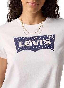 Camiseta Levis Perfect blanca para mujer