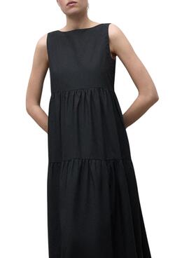 Vestido Ecoalf Bossa negro para mujer