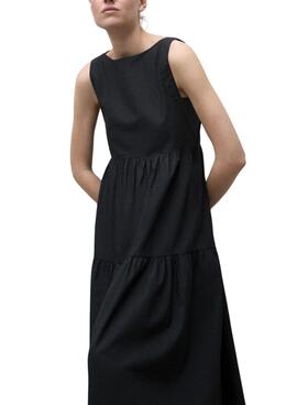 Vestido Ecoalf Bossa negro para mujer