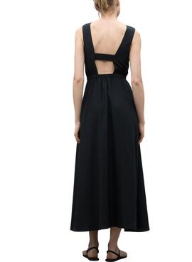 Vestido Ecoalf Karl negro para Mujer