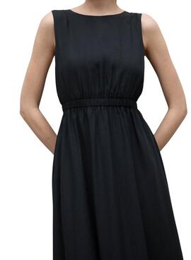 Vestido Ecoalf Karl negro para Mujer