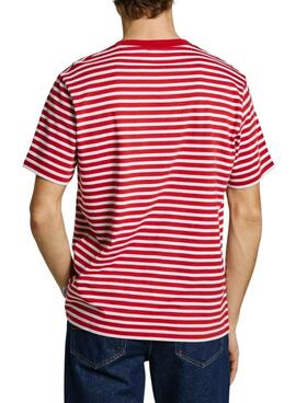 Camiseta Pepe Jeans Cane rojo para hombre