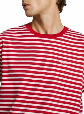 Camiseta Pepe Jeans Cane rojo para hombre