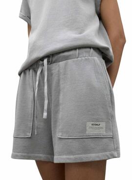 Short Ecoalf Ness gris para mujer