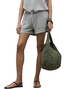 Short Ecoalf Ness gris para mujer