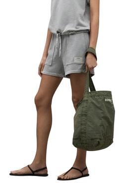 Short Ecoalf Ness gris para mujer