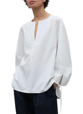 Camisa Ecoalf Jena blanco para mujer