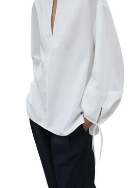 Camisa Ecoalf Jena blanco para mujer