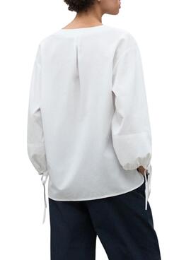 Camisa Ecoalf Jena blanco para mujer