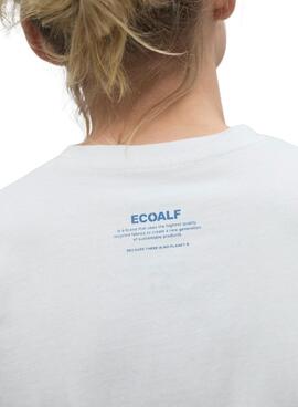 Camiseta Ecoalf Salce blanco para mujer