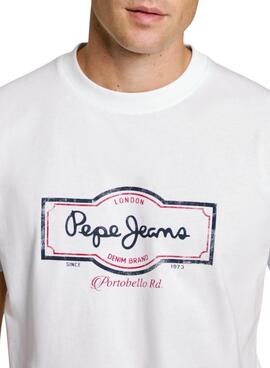 Camiseta Pepe Jeans Daxton blanco para hombre