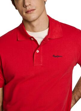 Polo Pepe Jeans Essential rojo para hombre