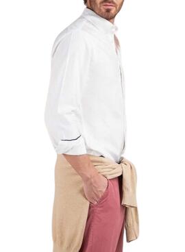 Camisa El Ganso Garment Dyed blanco para hombre