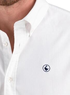 Camisa El Ganso Garment Dyed blanco para hombre