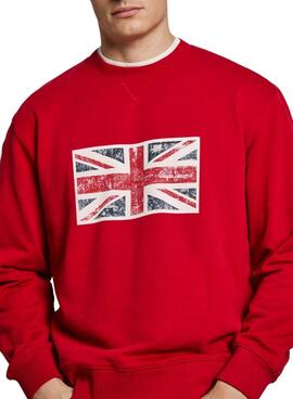 Sudadera Pepe Jeans Union rojo para hombre