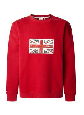 Sudadera Pepe Jeans Union rojo para hombre