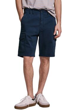 Bermuda Pepe Jeans Seasonal Cargo marino para hombre