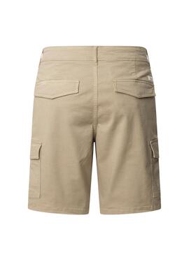 Bermuda Pepe Jeans Seasonal Cargo beige para hombre