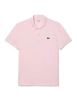 Polo Lacoste rosa regular para hombre