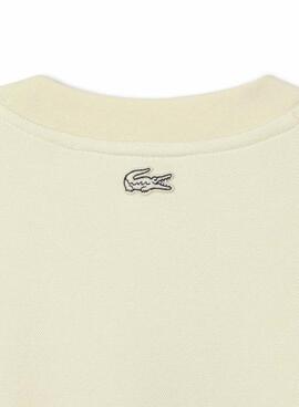 Sudadera Lacoste Logo Lacoste Paris beige para hombre