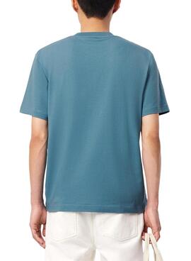 Camiseta Lacoste logo azul para hombre