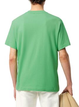 Camiseta Lacoste logo verde para hombre