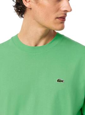 Camiseta Lacoste logo verde para hombre