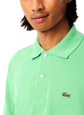 Polo Lacoste Piqué L.12.12 verde para hombre