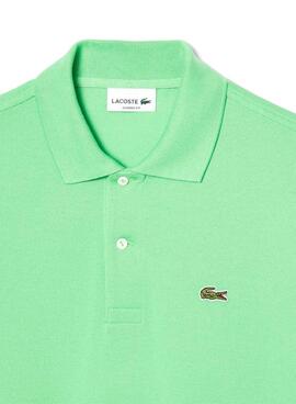 Polo Lacoste Piqué L.12.12 verde para hombre