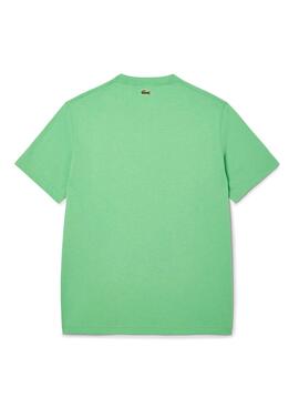 Camiseta Lacoste logo deportivo verde para hombre