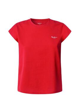 Camiseta Pepe Jeans Blooma rojo para mujer