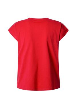 Camiseta Pepe Jeans Blooma rojo para mujer