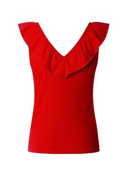 Top Pepe Jeans Millie rojo para mujer