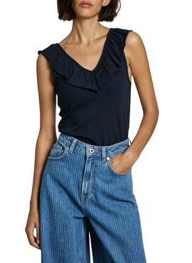 Top Pepe Jeans Millie marino para mujer