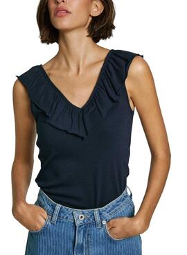 Top Pepe Jeans Millie marino para mujer