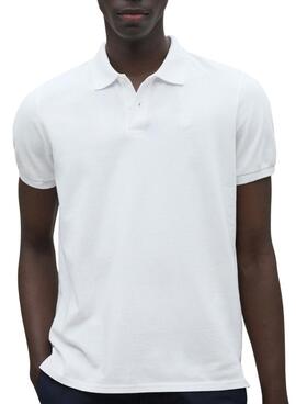 Polo Ecoalf Ted blanco para hombre