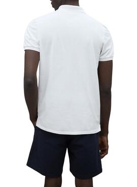 Polo Ecoalf Ted blanco para hombre