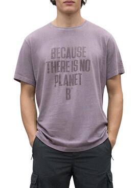 Camiseta Ecoalf Min morado para hombre