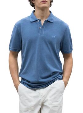 Polo Ecoalf Ted azul para hombre