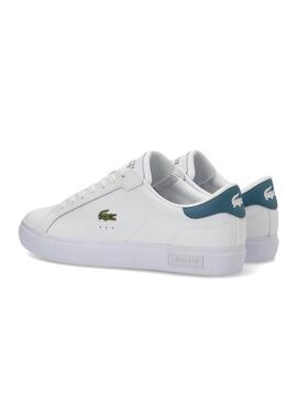 Zapatillas Lacoste Powercourt blanco de piel para hombre