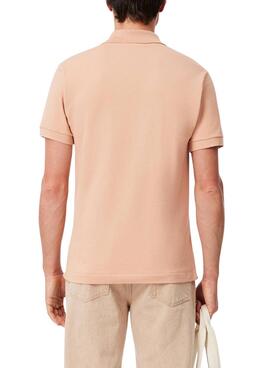 Polo Lacoste Piqué L.12.12 coral para hombre