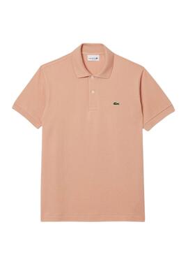 Polo Lacoste Piqué L.12.12 coral para hombre