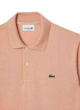 Polo Lacoste Piqué L.12.12 coral para hombre