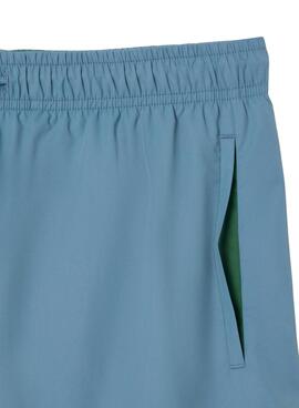 Bañador Lacoste secado rápido azul para hombre