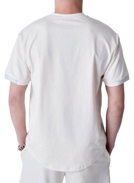 Camiseta Project x Paris logo frontal beige para hombre