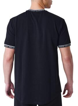 Camiseta Project X Paris logo bordado negro para hombre