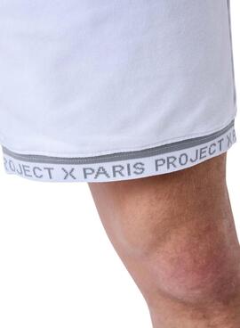 Bermuda Project X Paris contraste blanco para hombre