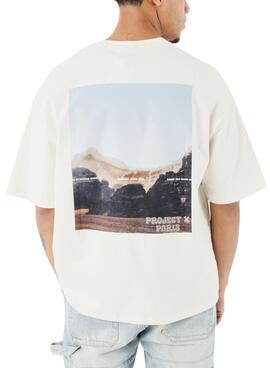 Camiseta Project X Paris Canyon beige para hombre